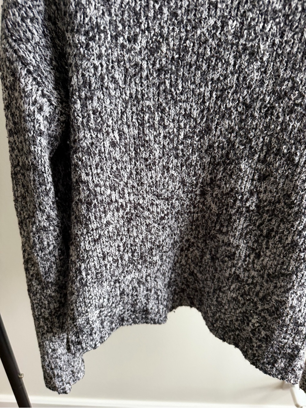 H&M Divided Black & White Marled Chunky Knit Oversized Sweater Size M - Picture 6 of 10